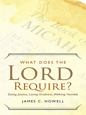 cover image of What Does the Lord Require?